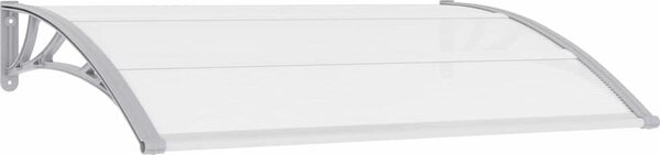 VidaXL Vchodová stříška 150 x 75 cm polykarbonát [144824] Barva: Černá a průhledná