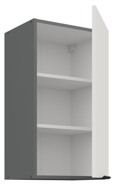 Horní kuchyňská skříňka LUNARA - šířka 40 cm, bílá / antracit