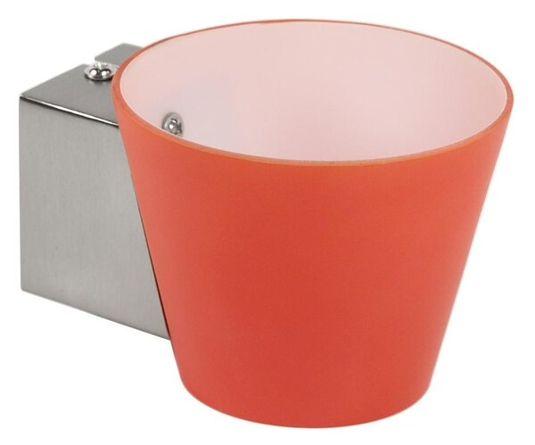 Nástěnné moderní svítidlo SIMONET - 1xG9, 40W, stříbrné / oranžové