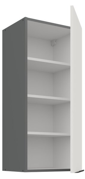 Vysoká horní skříňka LUNARA - šířka 40 cm, bílá / antracit