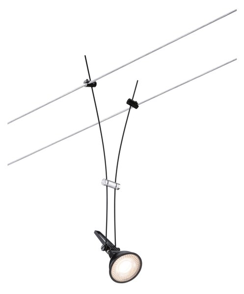 Paulmann 94489 Comet, černý spot pro lankový systém, 1xGU5,3 max.50W