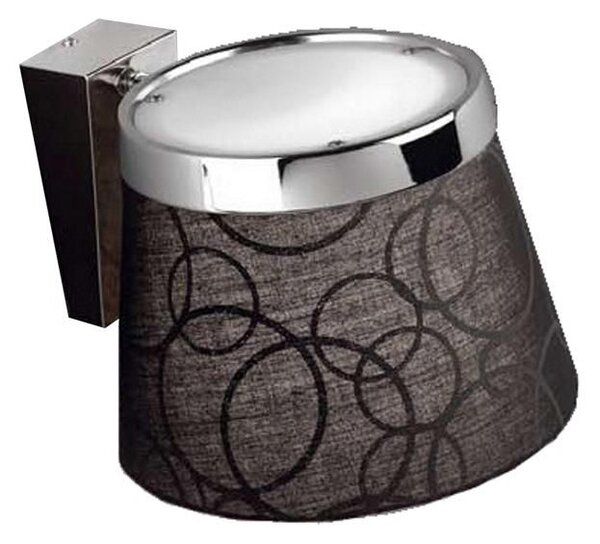 Moderní nástěnná lampa IMPRESJA - 1xE27, černá / chromovaná