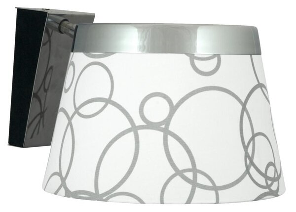 Moderní nástěnná lampa IMPRESJA - 1xE27, bílá / černá