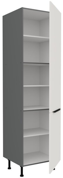 Potravinová skříň LUNARA - šířka 60 cm, bílá / antracit