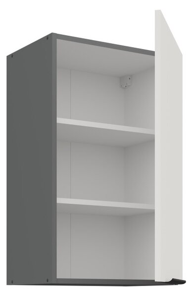 Horní kuchyňská skříňka LUNARA - šířka 45 cm, bílá / antracit