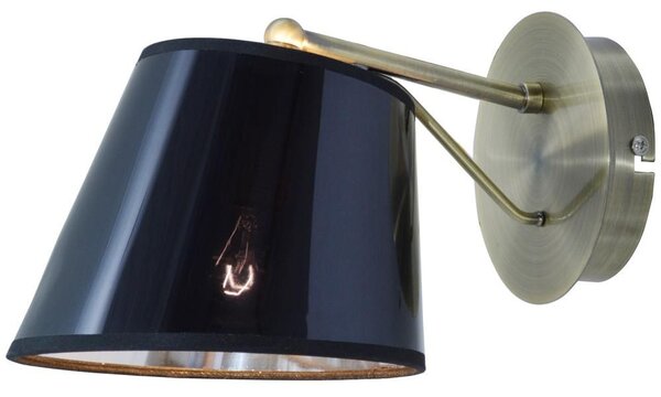 Nástěnná moderní lampa CORTEZ - 1xE14, 40W, patina / černá