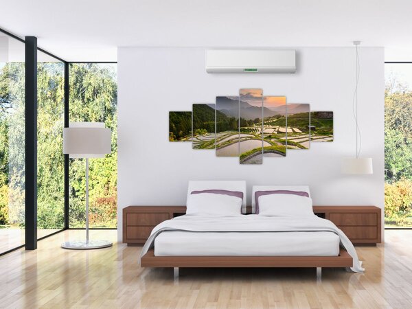 Obraz - Rýžové terasy (210x100 cm)