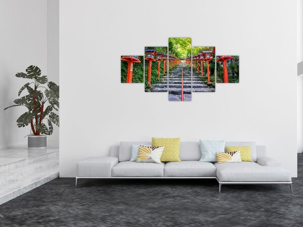 Obraz - Svatyně Kifune (125x70 cm)