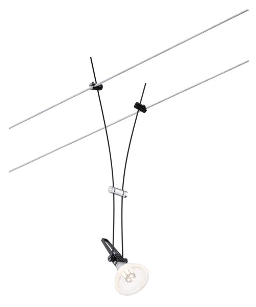 Paulmann 94489 Comet, černý spot pro lankový systém, 1xGU5,3 max.50W