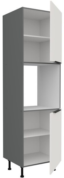 Kuchyňská skříň na vestavnou troubu LUNARA - šířka 60 cm, bílá / antracit