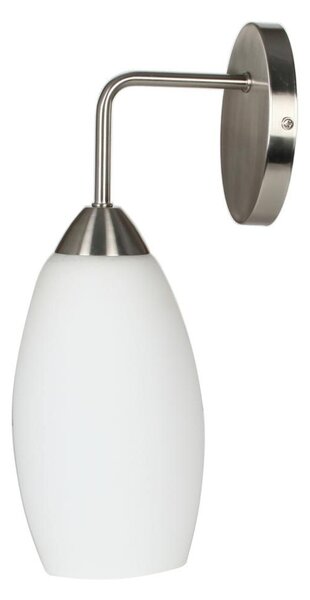 Nástěnné moderní osvětlení MODUS - 1xE27, 60W, stříbrné / bílé