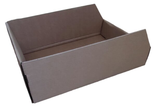 KARTON PAK Úložné boxy na oblečení, organizéry do skříně EKO KARTON 27x40x13 - zkosený