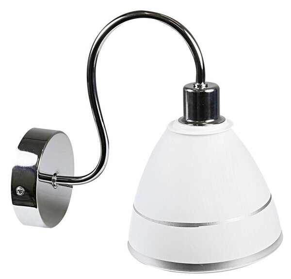 Moderní nástěnné osvětlení ELF - 1xE14, 40W, chromované / bílé