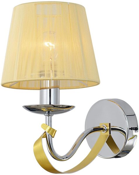 Moderní nástěnné osvětlení DIVA - 1xE14, 40W, chromované / zlaté