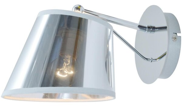 Nástěnná moderní lampa CORTEZ - 1xE14, 40W, chromovaná