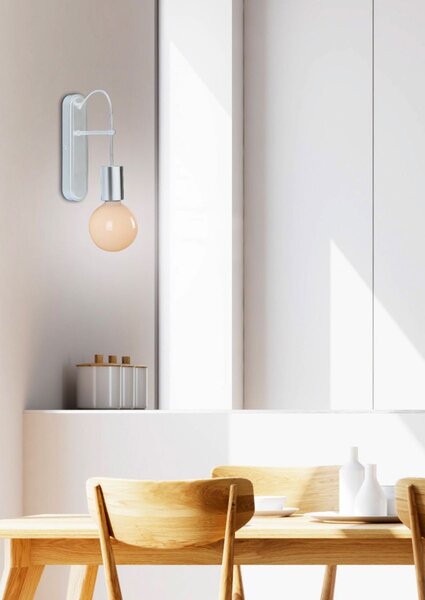 Industriální nástěnné svítidlo ALTO - 1xE27, 40W, matné bílé
