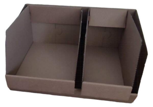 KARTON PAK Úložné boxy na oblečení, organizéry do skříně EKO KARTON 27x40x13 - zkosený
