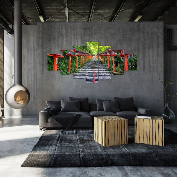 Obraz - Svatyně Kifune (210x100 cm)