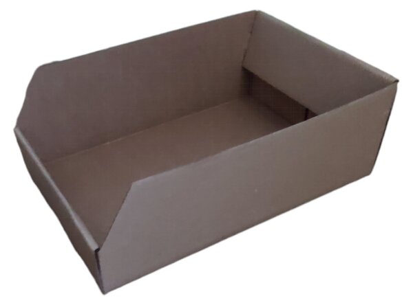 KARTON PAK Úložné boxy na oblečení, organizéry do skříně EKO KARTON 27x40x13 - zkosený