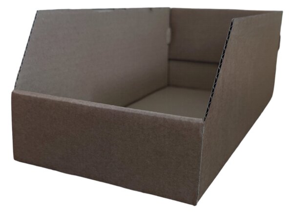 KARTON PAK Úložné boxy na oblečení, organizéry do skříně EKO KARTON 27x40x13 - zkosený