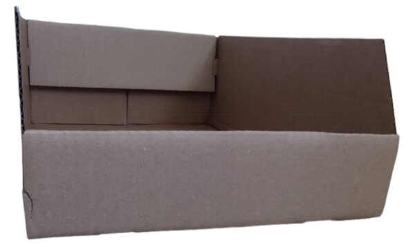 KARTON PAK Úložné boxy na oblečení, organizéry do skříně EKO KARTON 27x40x13 - zkosený