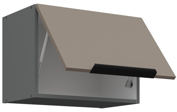 Digestořová skříňka LUNARA - šířka 50 cm, tmavě béžová / antracit