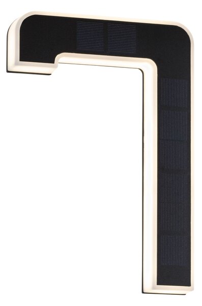 Paulmann 79848 solární domovní číslo 7 s vyměnitelnou baterií LED 0,2W 3000K, výška 23cm, IP44