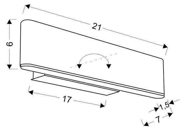 Moderní nástěnné LED osvětlení NICOLETTA - 4W, 4000K (denní bílá), hnědé