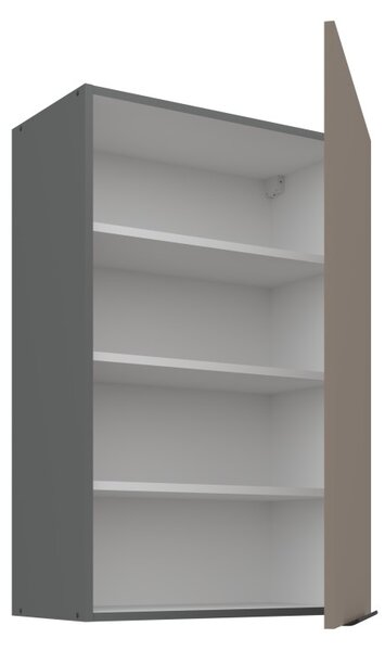 Vysoká horní skříňka LUNARA - šířka 60 cm, tmavě béžová / antracit