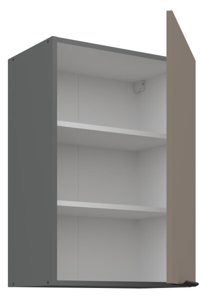 Horní kuchyňská skříňka LUNARA - šířka 50 cm, tmavě béžová / antracit