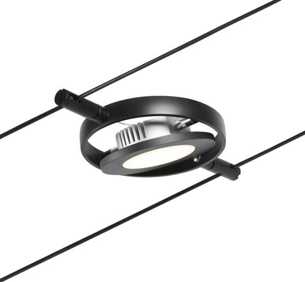Paulmann 94418 CorDuo RoundMac, sada lankové LED osvětlení, 5x4,5W LED 3000K, černá, délka 500cm