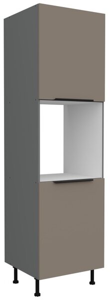 Kuchyňská skříň na vestavnou troubu LUNARA - šířka 60 cm, tmavě béžová / antracit
