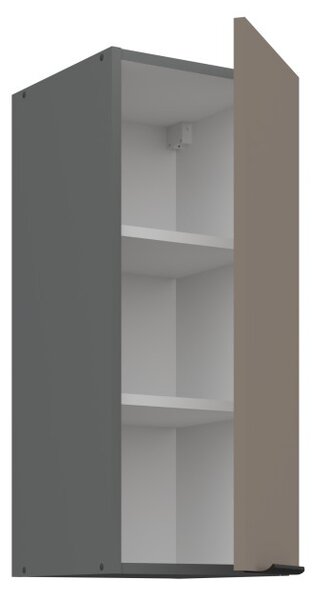 Horní kuchyňská skříňka LUNARA - šířka 30 cm, tmavě béžová / antracit