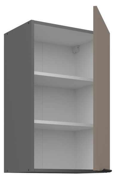 Horní kuchyňská skříňka LUNARA - šířka 45 cm, tmavě béžová / antracit