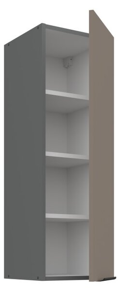 Vysoká horní skříňka LUNARA - šířka 30 cm, tmavě béžová / antracit