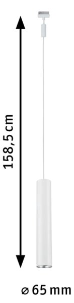 Paulmann 96817 Catalejo, závěsné svítidlo pro Urail, 1x10W GU10, bílá, výška 38cm