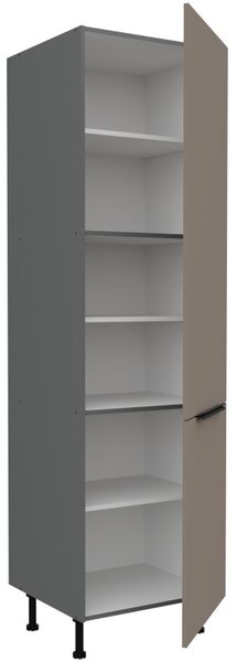 Potravinová skříň LUNARA - šířka 60 cm, tmavě béžová / antracit