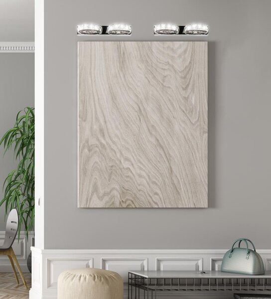 LED moderní nástěnné osvětlení SHIPI - 2x3W, 6500K (studená bílá), chromované