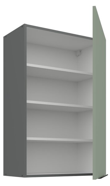 Vysoká horní skříňka LUNARA - šířka 60 cm, zelená / antracit