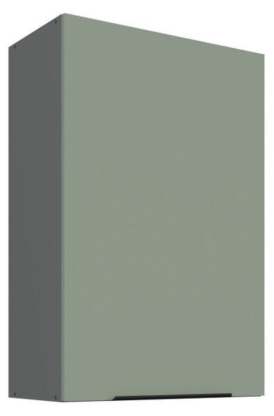 Vysoká horní skříňka LUNARA - šířka 60 cm, zelená / antracit