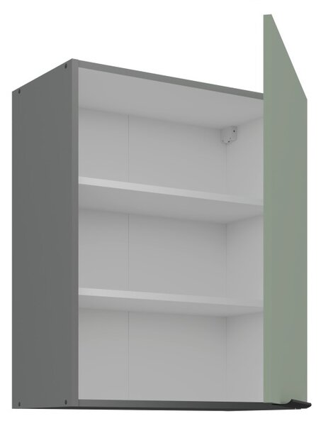 Horní kuchyňská skříňka LUNARA - šířka 60 cm, zelená / antracit