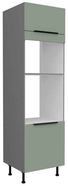 Skříň na vestavné spotřebiče LUNARA - šířka 60 cm, zelená / antracit