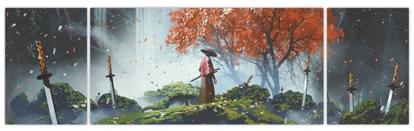 Obraz - Ilustrace zahrady mečů (170x50 cm)