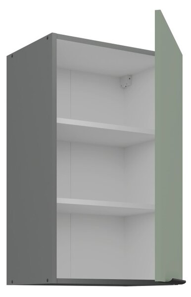 Horní kuchyňská skříňka LUNARA - šířka 45 cm, zelená / antracit