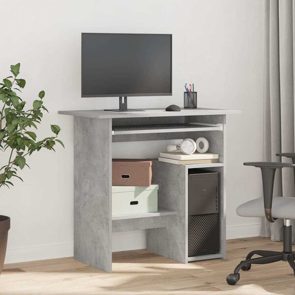 VidaXL Psací stůl 80 x 45 x 74 cm kompozitní dřevo [801368] Barva: Betonová šedá
