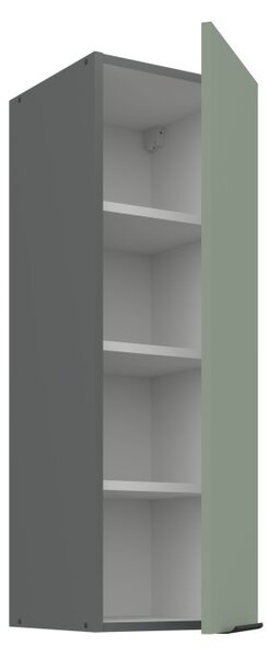 Vysoká horní skříňka LUNARA - šířka 30 cm, zelená / antracit