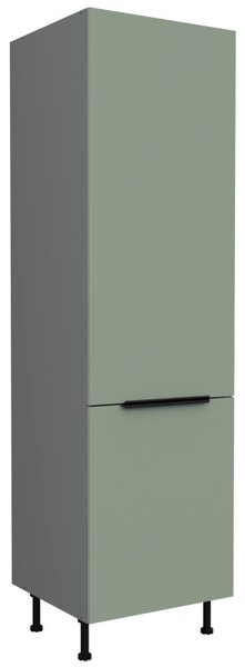 Skříň na vestavnou lednici LUNARA - šířka 60 cm, zelená / antracit