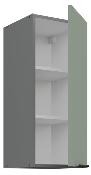 Horní kuchyňská skříňka LUNARA - šířka 30 cm, zelená / antracit