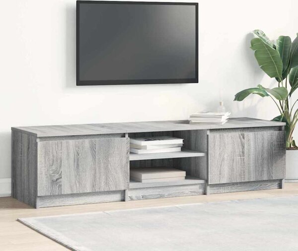 VidaXL TV stolek 140 x 40 x 36 cm, dřevo [800648] Barva: bílá s vysokým leskem