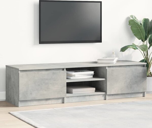 VidaXL TV stolek 140 x 40 x 36 cm, dřevo [800648] Barva: bílá s vysokým leskem